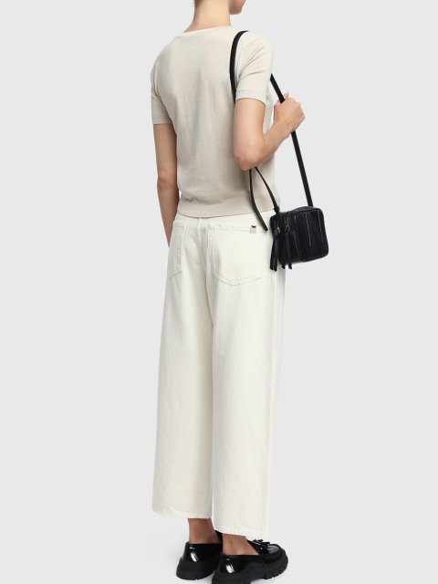 Молочные брюки WEEKEND MAX MARA: фото 3 - Invogue