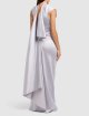 Срібляста сукня Sportmax з драпіруванням: фото 2 - Invogue