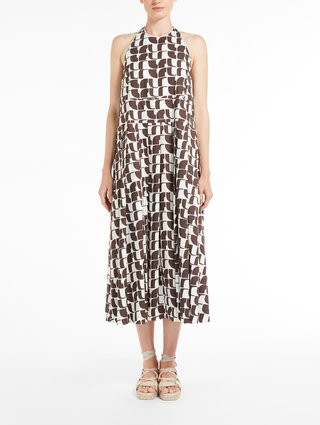 Коричневое платье MAX MARA: фото 1 - Invogue