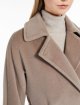Бежеве пальто MAX MARA з вовни середньої довжини: фото 3 - Invogue