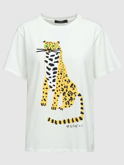 Белая футболка WEEKEND MAX MARA: фото - Invogue