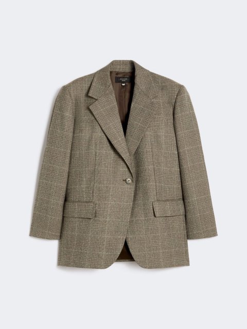 Коричневий жакет WEEKEND MAX MARA з чистої вовни: фото - Invogue