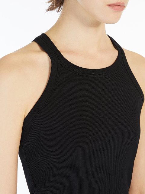 Чорний топ Sportmax шовковий: фото 3 - Invogue