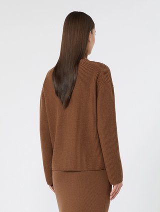 Коричневий кардиган Max Mara з вовни та кашеміру: фото 3 - Invogue