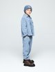 Блакитний костюм Emporio Armani з бавовни: фото 1 - Invogue