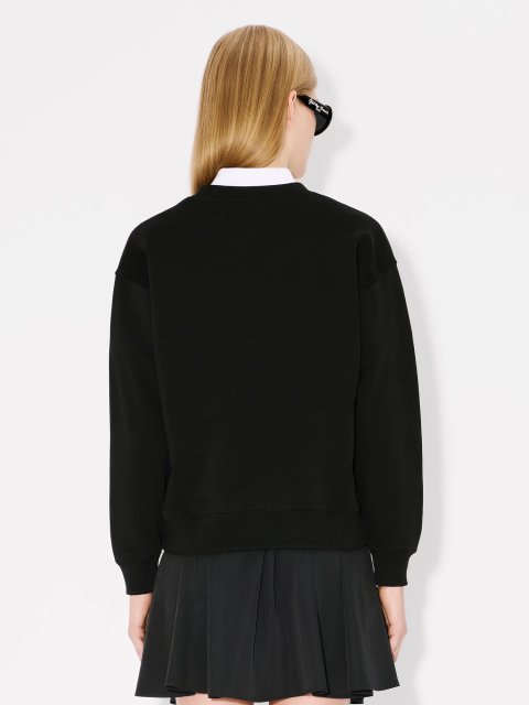 Черный свитшот KENZO из хлопка: фото 3 - Invogue