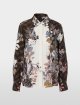 Коричнева сорочка Marc Cain з чистого шовку: фото - Invogue