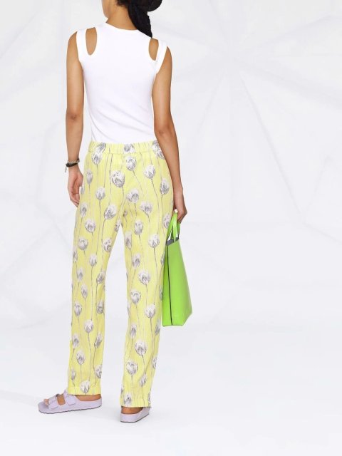 Жёлтые брюки KENZO: фото 3 - Invogue