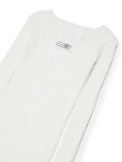 Біла сукня MM6 Maison Margiela з бавовни: фото 2 - Invogue