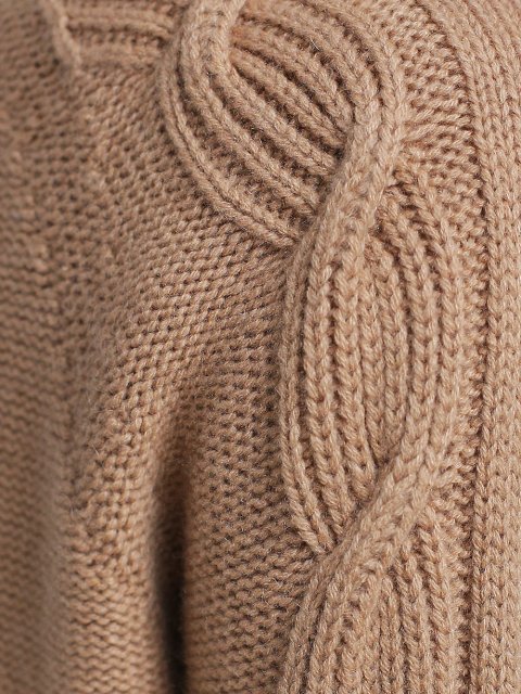 Бежевый свитер MAX MARA: фото 4 - Invogue