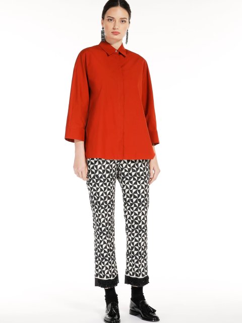 Кремові брюки MAX MARA: фото 4 - Invogue
