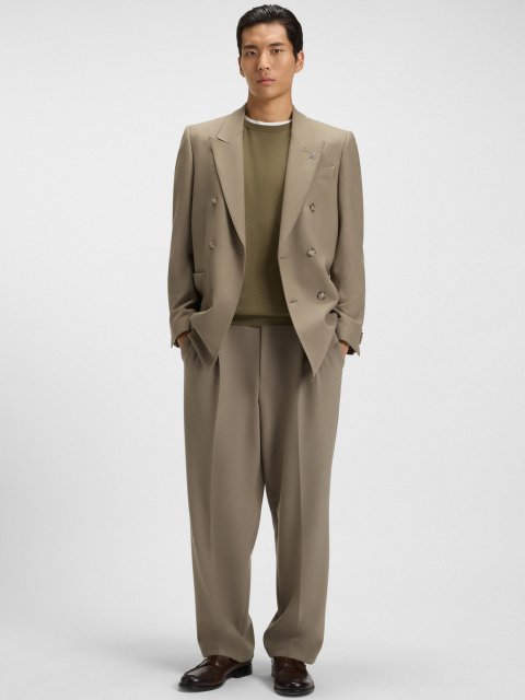 Коричневий светр BOSS з вовни: фото 1 - Invogue