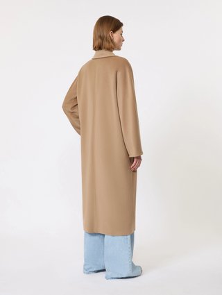 Бежевое пальто Max Mara из шерсти и кашемира: фото 3 - Invogue