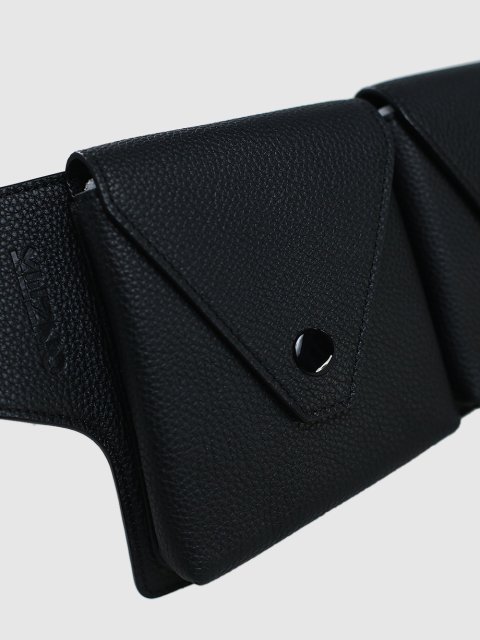 Чёрный ремень KENZO: фото 4 - Invogue