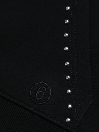 Чорне худі MM6 MAISON MARGIELA KIDS : фото 2 - Invogue