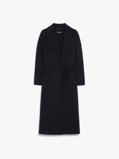 Темно-синє пальто MAX MARA з вовни: фото - Invogue