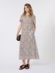Блакитна сукня з принтом Weekend Max Mara з шовку: фото 3 - Invogue