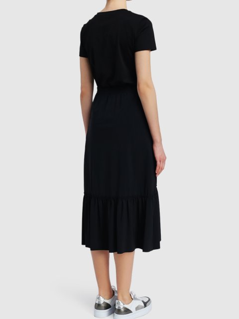 Чёрная футболка MARC CAIN: фото 2 - Invogue