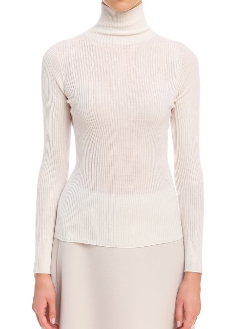 Молочный свитер SPORTMAX: фото 4 - Invogue