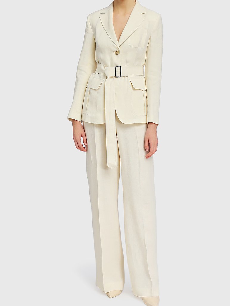 Молочный пиджак WEEKEND MAX MARA: фото 1 - Invogue