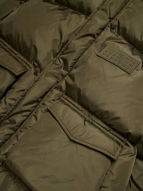 Куртка кольору хакі MM6 MAISON MARGIELA KIDS : фото 3 - Invogue