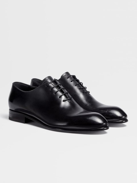 Чорні оксфорди ZEGNA зі шкіри: фото 1 - Invogue