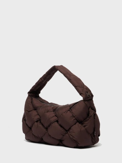 Коричневая сумка Marella с плетением: фото 2 - Invogue