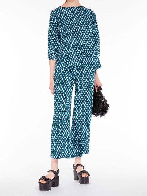 Сині брюки WEEKEND MAX MARA : фото 3 - Invogue