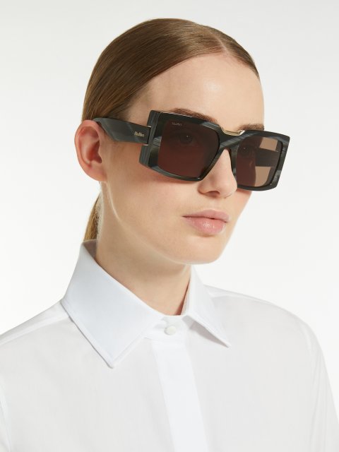 Коричневі окуляри Max Mara великі: фото 1 - Invogue