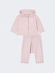 Лілова кофта, штани EMPORIO ARMANI KIDS з бавовни: фото - Invogue