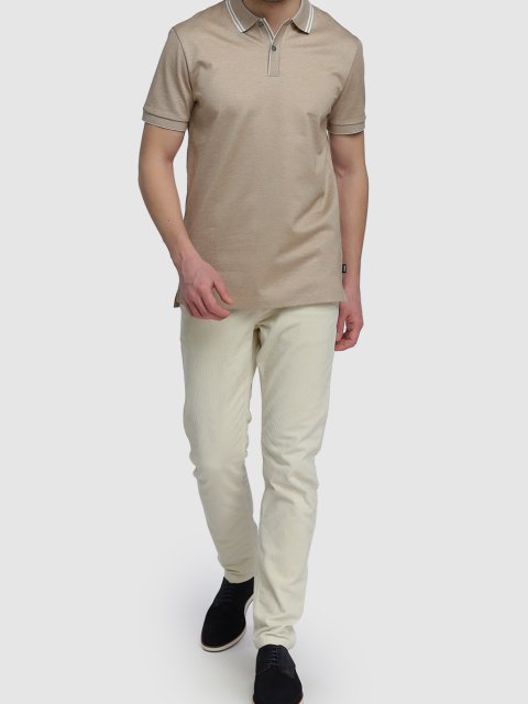 Бежеве поло BOSS : фото 1 - Invogue