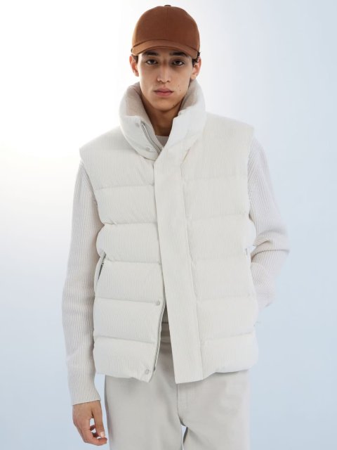 Білий жилет ZEGNA з бавовни та кашеміру: фото 1 - Invogue