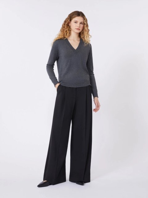 Чорні брюки WEEKEND MAX MARA з суміші вовни: фото 1 - Invogue