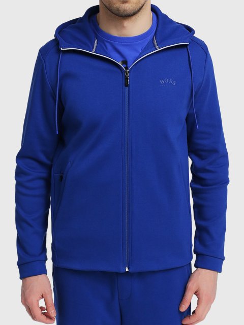 Синее  худи BOSS: фото 3 - Invogue