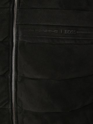 Чёрный жилет кожа BOSS: фото 5 - Invogue