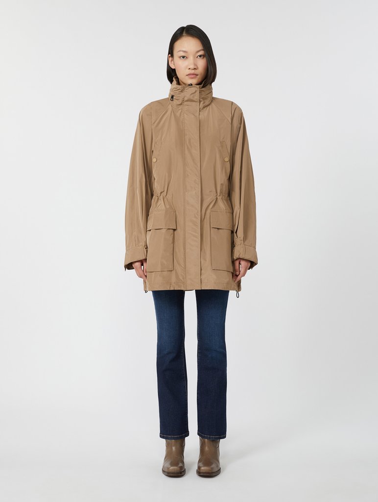 Світло-коричнева вітрова WEEKEND MAX MARA з тафти: фото 2 - Invogue