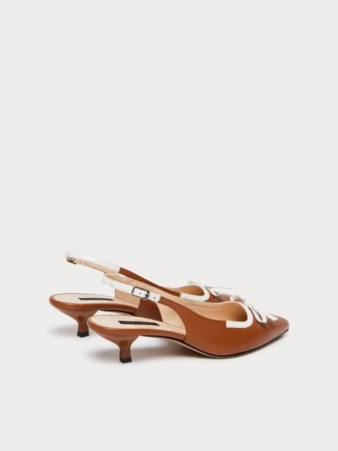 Босоножки на низком каблуке из кожи наппа Marina Rinaldi: фото 4 - Invogue