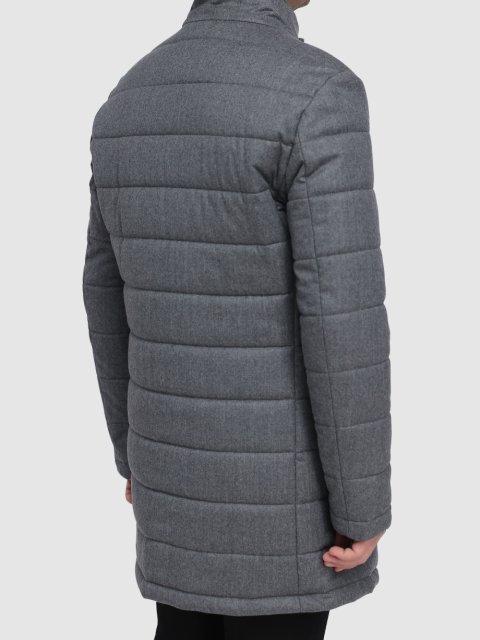 Серое пальто BOSS: фото 3 - Invogue