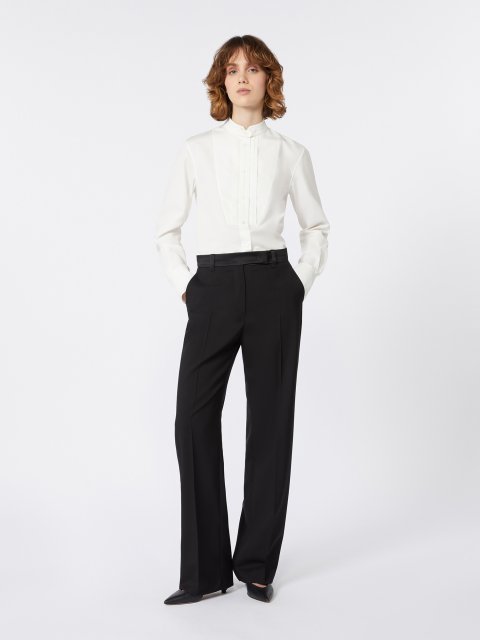 Біла сорочка WEEKEND MAX MARA з вовни: фото 1 - Invogue
