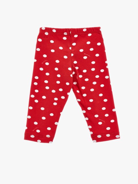 Красные леггинсы MONNALISA в горошек: фото 1 - Invogue