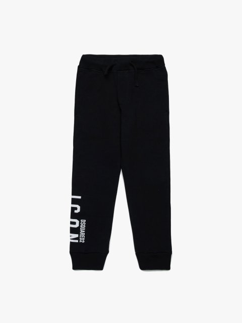Чорні штани DSQUARED KID з бавовни: фото - Invogue