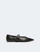 Чёрные туфли Weekend Max Mara из кожи: фото - Invogue