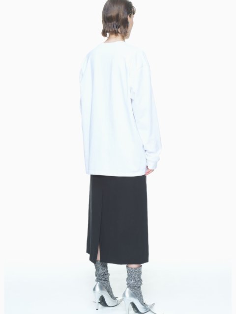 Білий лонгслів PUSHBUTTON з принтом: фото 3 - Invogue