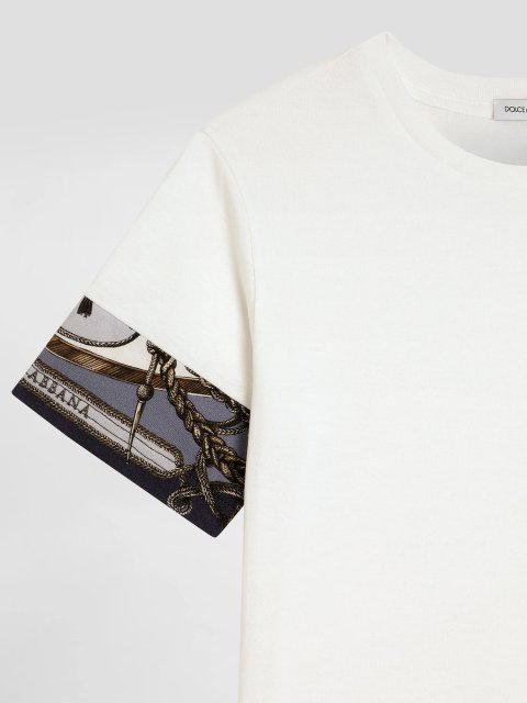 Футболка из джерси с деталями в стиле карго Dolce&Gabbana: фото 3 - Invogue