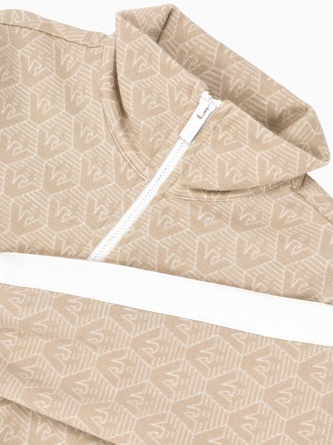 Бежевый костюм EMPORIO ARMANI KIDS из смеси хлопка: фото 3 - Invogue