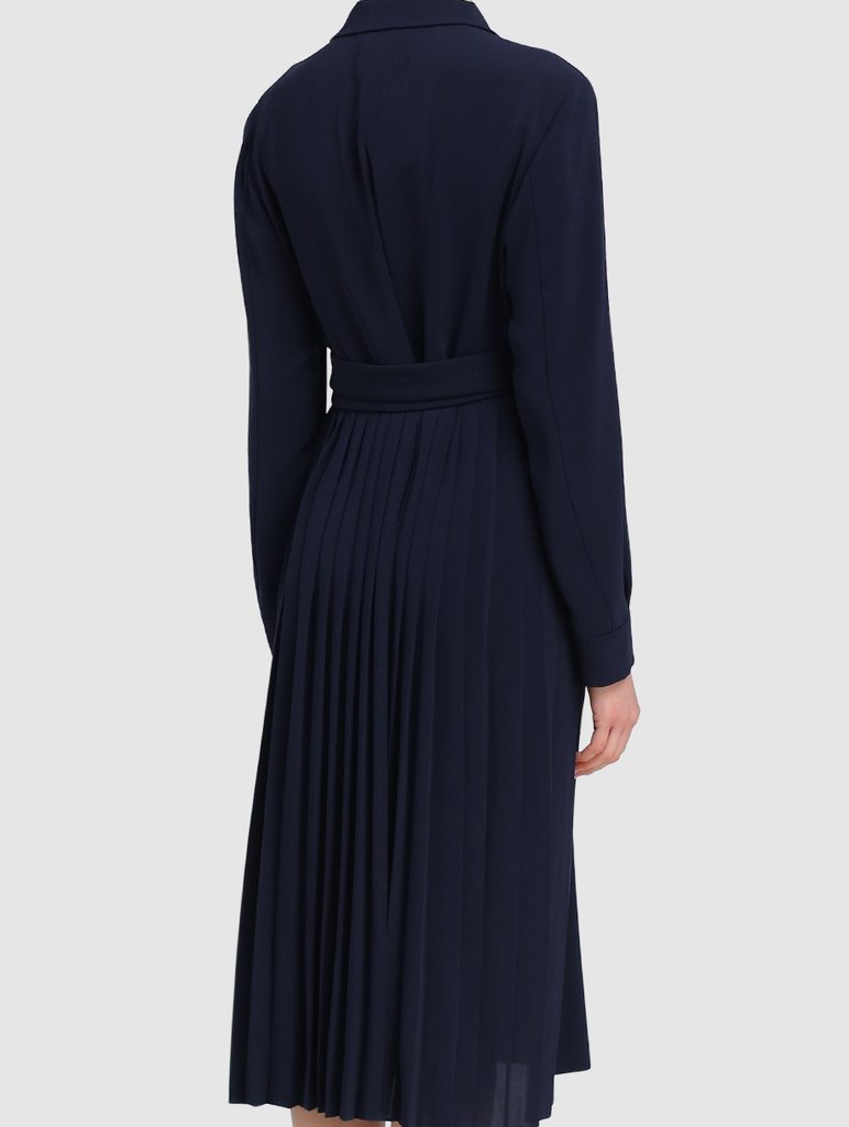 Синее платье MAX MARA: фото 4 - Invogue