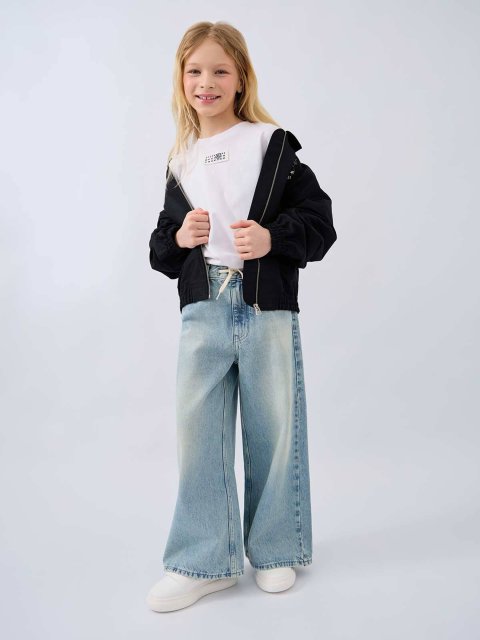 Джинси з синього деніму MM6 Maison Margiela з бавовни: фото 1 - Invogue