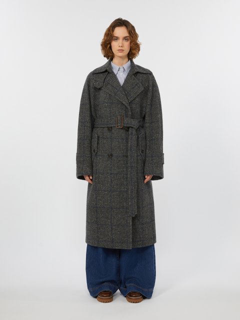 Темно-серое пальто WEEKEND MAX MARA из шерсти: фото 2 - Invogue