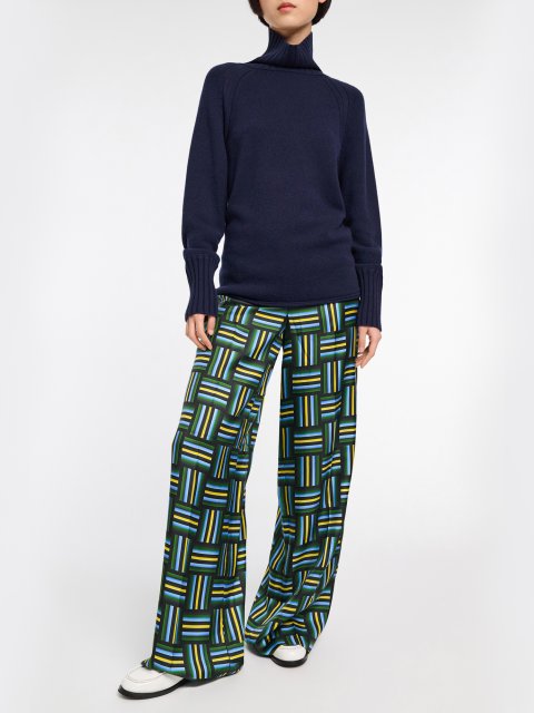 Синие брюки Dorothee Schumacher с принтом: фото 3 - Invogue