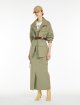 Зеленая юбка WEEKEND MAX MARA из хлопка: фото 1 - Invogue
